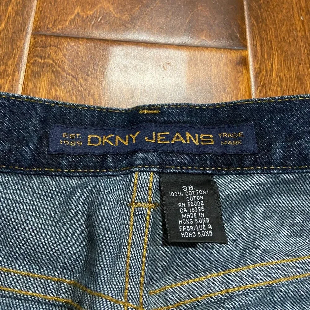 DKNY Jeans Vintage Blue Denim Chore Jacket & Jean Suit Set Men's Size XL/38 - Picture 11 of 16